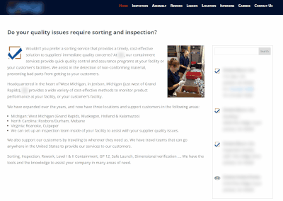 Manufacturing Website 2